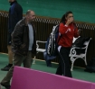 Turniej tenisowy Fed Cup 

Agniszka Radwanska wszedzie porusza sie w asyscie uzbrojonego
osobistego ochroniarza ma on bron i kajdanki
Sopot 25.04.2010

N/z agnieszka radwanska 