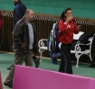 Turniej tenisowy Fed Cup 

Agniszka Radwanska wszedzie porusza sie w asyscie uzbrojonego
osobistego ochroniarza ma on bron i kajdanki
Sopot 25.04.2010

N/z agnieszka radwanska