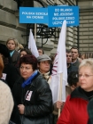 Pikieta nauczycieli zorganizowana przez ZNP odbya si w Krakowie pod Urzdem Wojewdzkim przy ulicy Basztowej 22.