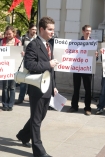 Protest studentw Uniwersytetu Warszawskiego