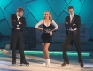 26.10.2007: Taniec na Lodzie w TVP2 odcinek 4: n/z Olga Borys i Sawomir Borowiecki.