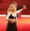 26.10.2007: Taniec na Lodzie w TVP2 odcinek 4: n/z Olga Borys i Sawomir Borowiecki.