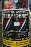 26.11.2015, Krakow, plakaty zapowiadajace derby, n/z  plakaty 
fot. PPC/NEWSPIX.PL