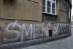 26.11.2015, Krakow, graffiti na krakowskich murach, n/z  napisy obrazajace Cracovie 
fot. PPC/NEWSPIX.PL
