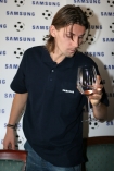 27.03.2008, w krakowskim Hotelu Wentzl odbya si konferencja prasowa Samsung "Pocig na Euro" dotyczca podpisania kontraktu reklamowego pomidzy firm Samsung a Ebim Smolarkiem. n/z Ebi Smolarek