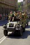 Zlot pojazdw militarnych i zabytkowych w Bielsku-Biaej dnia 28 lipca 2007 - Parada ulicami miasta