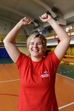 Anita Wodarczyk podczas specjalnego treningu na hali Skry Warszawa