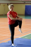 Anita Wodarczyk podczas specjalnego treningu na hali Skry Warszawa
