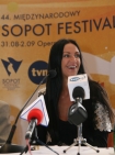 29.08.07 W Grand Hotelu w Sopocie odbya si Konferencja prasowa rozpoczynajca 44 Sopot Festival. N/z Kayah