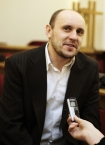 W Sekretariacie Archidiecezji Warszawskiej 30 stycznia 2009 roku odbya si przedpremierowa konferencja prasowa filmu Popieuszko. n/z Adam Woronowicz odtwrca gwnej roli