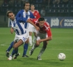 Puchar UEFA: Wisa Krakw - Iraklis Saloniki 0:1. n/z Branko Radovanovi (Wisa).