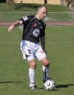 II liga: Kmita Zabierzw - Mied Legnica 1:0. n/z Dariusz Romuzga (Kmita).