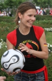 Mistrzostwa wiata 2006 n/z Dziennikarka z Niemiec.