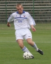 III liga: Hutnik Krakw - Kolejarz Stre 0:2. n/z Micha Pazdan (Hutnik).