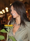 Miss World 2006 (spacer po Rynku Gwnym w Krakowie). n/z Miss Polonia Marzena Cielik.