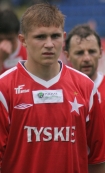 Puchar Ekstraklasy: Wisa Krakw - GKS Bechatw 0:1. n/z Sebastian Janik (Wisa).