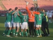 Orange Ekstraklasa: KS d - GKS Bechatw 0:1. n/z Rado zawodnikw GKS po meczu.