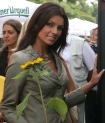 Miss World 2006 (spacer po Rynku Gwnym w Krakowie). n/z Miss Polonia Marzena Cielik.