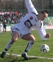 II liga: Kmita Zabierzw - Odra Opole 0:0. n/z Grzegorz Goncerz (Kmita).