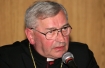 Konferencja prasowa podczas pielgrzymki Benedykta XVI. n/z Biskup Tadeusz Pieronek.