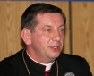 Konferencja prasowa podczas pielgrzymki Benedykta XVI. n/z Biskup Jzef Guzdek.