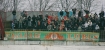 Orange Ekstraklasa: Cracovia Krakw - Zagbie Lubin 2:4 (2:1). n/z kibice Zagbia Lubin ciesz si z podyktowania rzutu karnego.