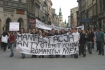 Manifestacja modziey przeciwko ministrowi Romanowi Giertychowi na krakowskim Rynku