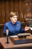 Posiedzenie Sejmu, Warszawa 2016-01-13; nz/ Beata Szydlo