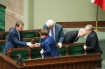 Posiedzenie Sejmu, Warszawa 2016-01-13; nz/ Mariusz Blaszczak, Witold Waszczykowski, Antoni Macierewicz, Beata Szydlo, Piotr Glinski;
