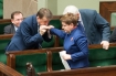 Posiedzenie Sejmu, Warszawa 2016-01-13; nz/ Beata Szydlo Mariusz Blaszczak
