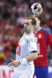 17.01.2016, Krakow Cracow, Mistrzostwa Europy w Pilce Recznej, 12th Men's European Handball Championship, Serbia - Francja Serbia - France n/z Michael Guigou