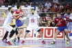 17.01.2016, Krakow Cracow, Mistrzostwa Europy w Pilce Recznej, 12th Men's European Handball Championship, Serbia - Francja Serbia - France n/z Nikola Karabatic Luka Karabatic Petar Nenadic