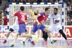 17.01.2016, Krakow Cracow, Mistrzostwa Europy w Pilce Recznej, 12th Men's European Handball Championship, Serbia - Francja Serbia - France n/z Zarko Sesum Cedric Sorhaindo