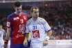 17.01.2016, Krakow Cracow, Mistrzostwa Europy w Pilce Recznej, 12th Men's European Handball Championship, Serbia - Francja Serbia - France n/z Darko Dukic Michael Guigou