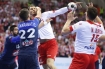 19.01.2016, Krakow Cracow, Mistrzostwa Europy w Pilce Recznej, 12th Men's European Handball Championship, Polska - Francja Poland - France n/z   Krzysztof Lijewski Nikola Karabatic Luka Karabatic