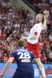 19.01.2016, Krakow Cracow, Mistrzostwa Europy w Pilce Recznej, 12th Men's European Handball Championship, Polska - Francja Poland - France n/z Karol Bielecki