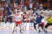 19.01.2016, Krakow Cracow, Mistrzostwa Europy w Pilce Recznej, 12th Men's European Handball Championship, Polska - Francja Poland - France n/z Cedric Sorhaindo Piotr Chrapkowski